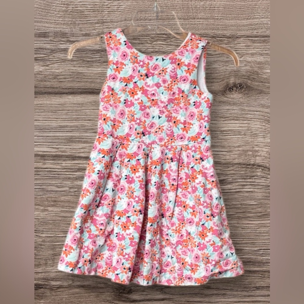 Janie and Jack Floral Pique Dress SZ 7